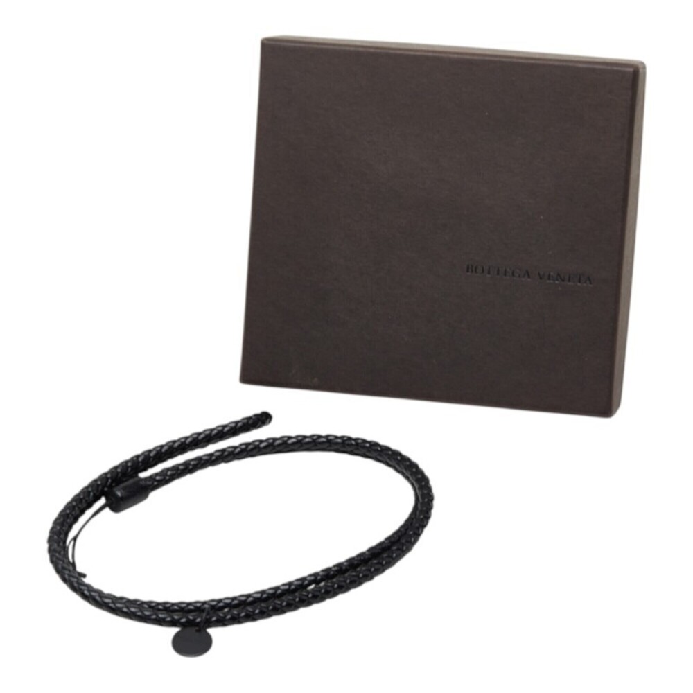 Bottega Veneta Intrecciato Neck Strap, Brown Leather, Women's.